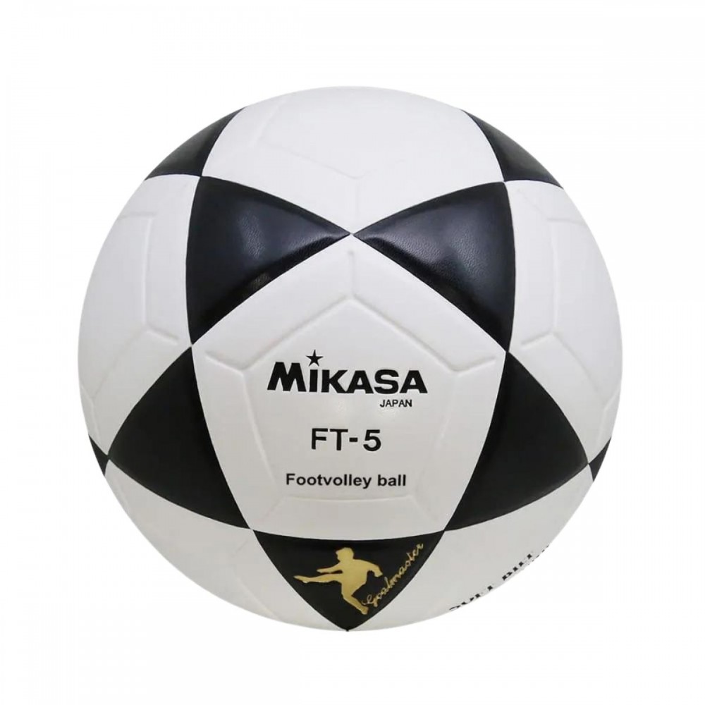 BOLA DE FUTEVÔLEI MIKASA FT-5 - BRANCA E PRETA