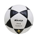 BOLA DE FUTEVÔLEI MIKASA FT-5 - BRANCA E PRETA