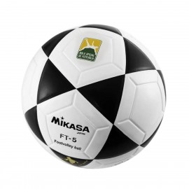 BOLA DE FUTEVÔLEI MIKASA FT-5 - BRANCA E PRETA