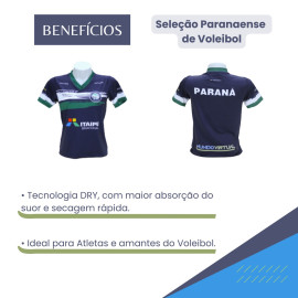 CAMISA DE TREINO FEMININA SELEÇÃO PARANAENSE 