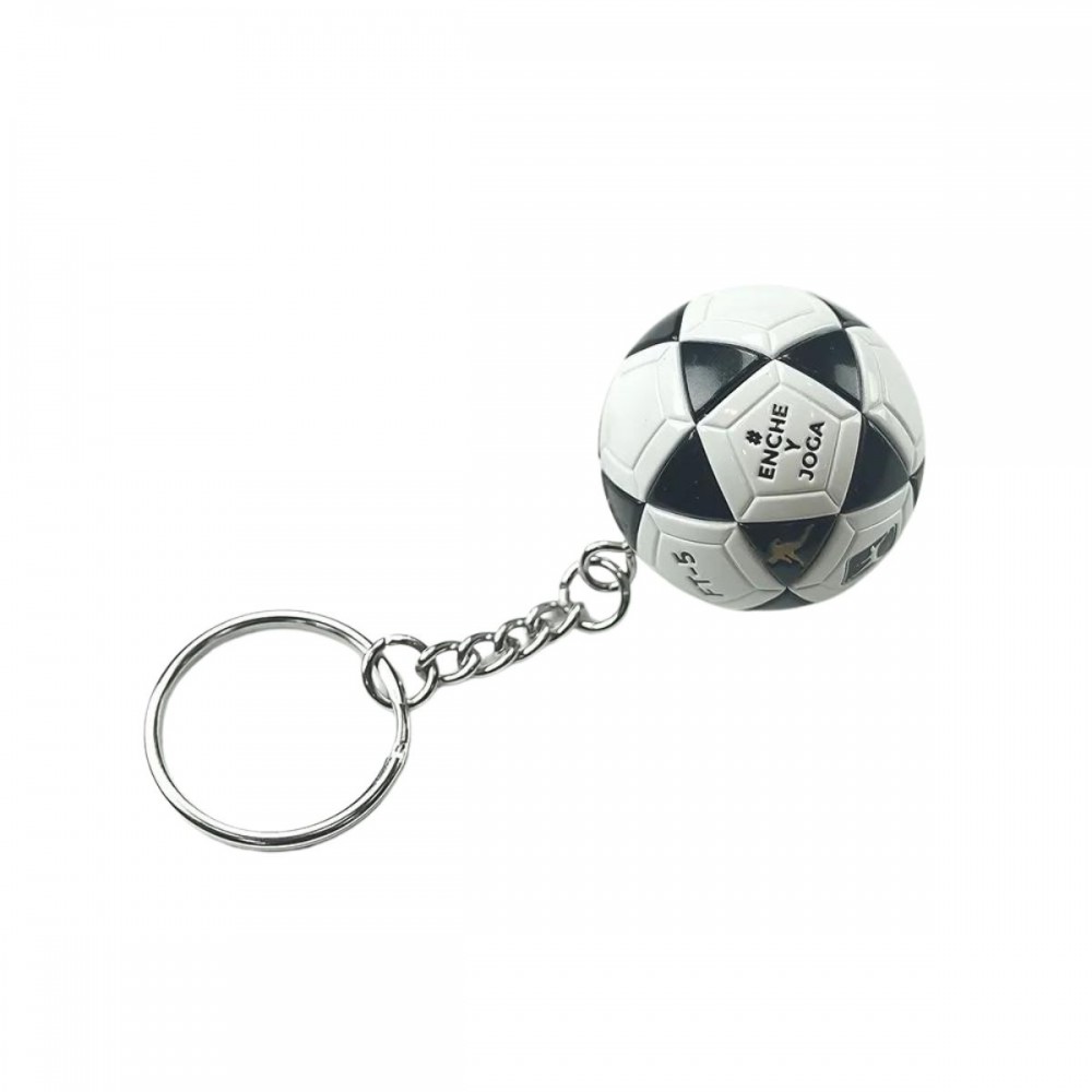 Chaveiro Mikasa Bola de Futevolei FT-5 Preto e Amarelo