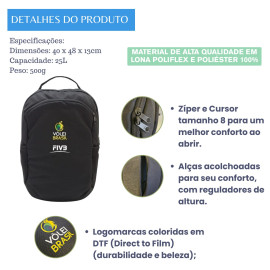 MOCHILA EXECUTIVA - VÔLEI 